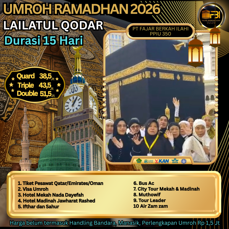 umroh Ramadhan Lailatul Qodar