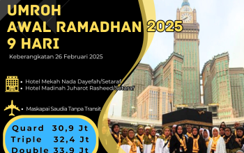 umroh awal ramadhan 26 feb 2025