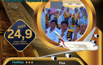 Paket Umroh hemat 10 hari 29 september 2025 by emirates
