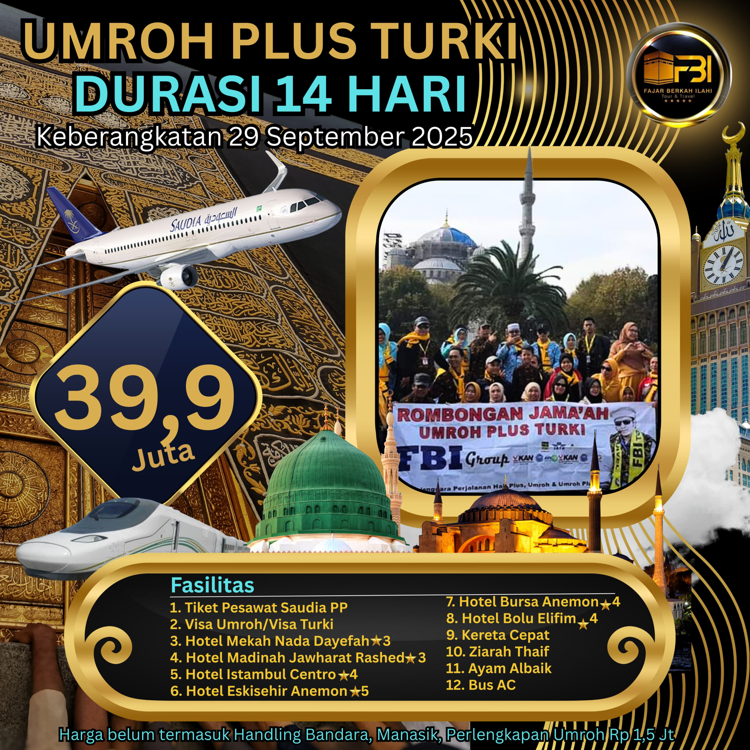 umroh plus turki 29 september 2025
