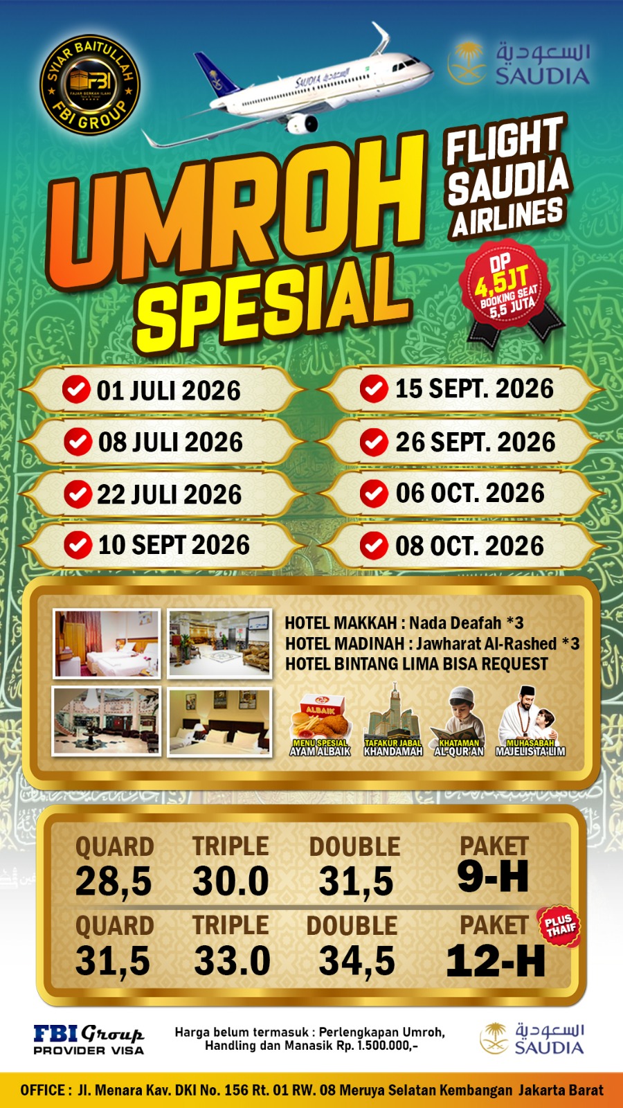 umroh tanpa transit by saudia 2026