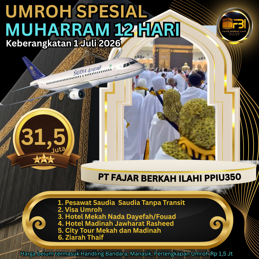 umroh muharrom 12 hari