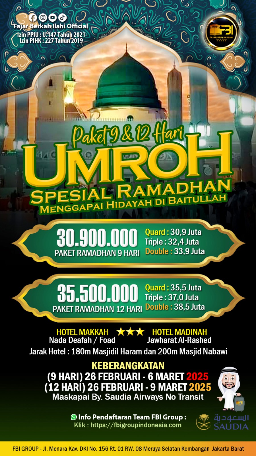 umroh awal ramadhan 2025
